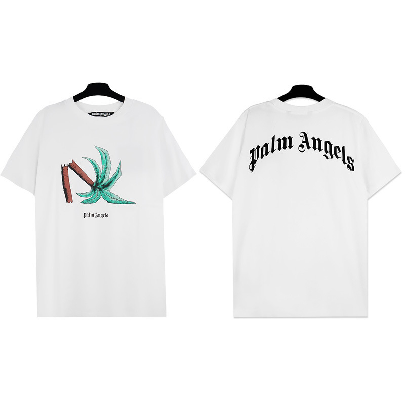 PALM半袖の正しいバージョン パームエンジェルス ヘッドレスベア エンジェルス バタフライプリント Tシャツ テディベア 半袖|undefined
