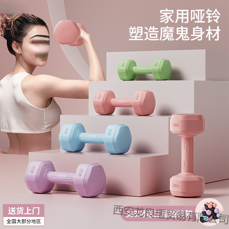 Dumbbells for Women, Fitness Equipment for Home, Slim Belly Barbell, Kettlebells, Children, Teenagers, Female Small Dumbbells, a Pair