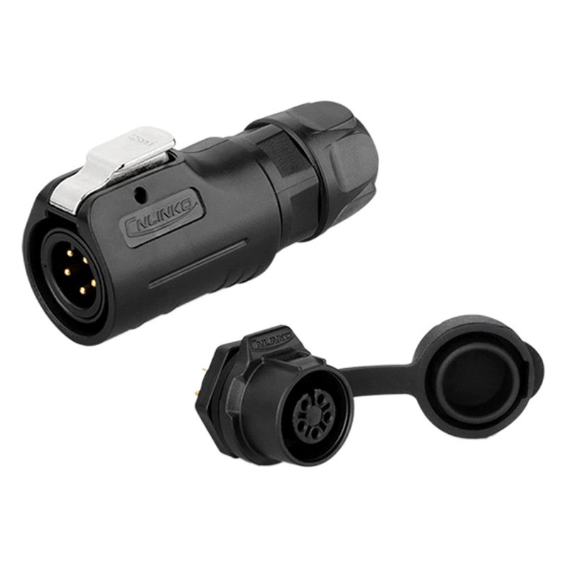 Высококачественный новый водонепроницаемый разъем M12 с резьбовым креплением на панель, 2, 3, 4, 5, 6, 7, 8 контактов, IP68, от Lingke Electric