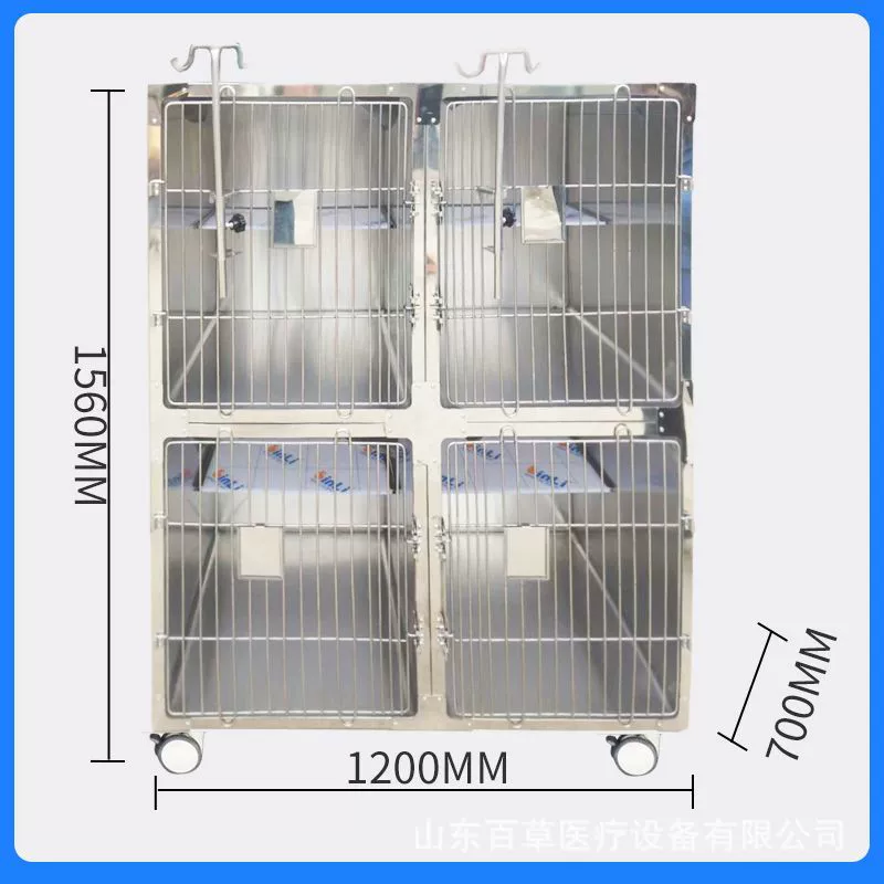 Зоомагазин, больница, нержавеющая сталь 304, четырехпозиционная клетка для кошек, с подогревом, постоянная температура, инфузия, клетка для госпитализации, клетка для кошек, уход за кошками