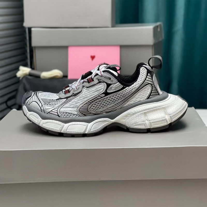 2024 New Breathable Dad Shoes for Men, Thick Soles, Heightening, Versatile and Comfortable Mesh Shoes, Various Styles, Black