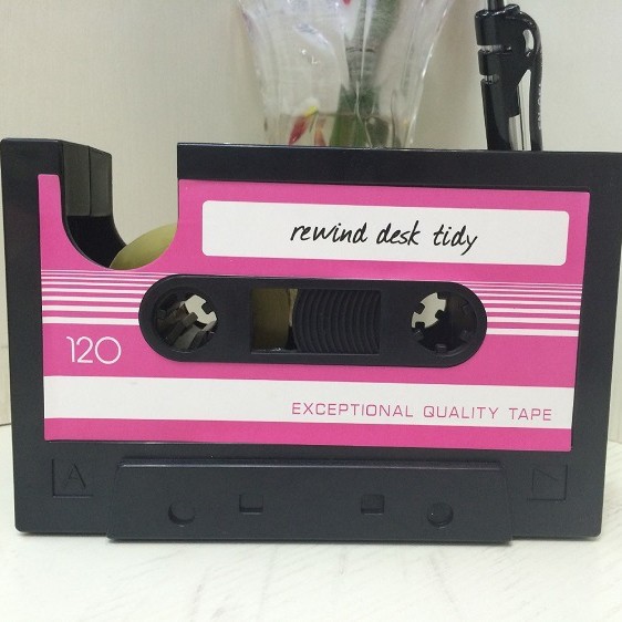 Multifuncional retro cinta titular de la pluma estudiante escritorio Oficina Creativa caja almacenamiento papelería