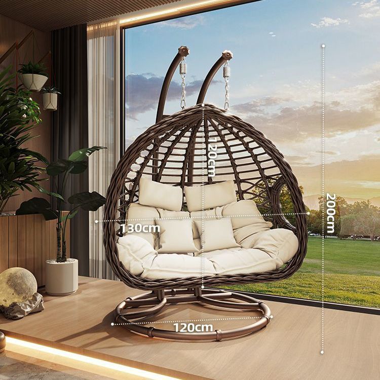 Romántica cesta de caña silla de cama cama de cuna balcón swing silla de mecedora de adultos al aire libre silla de perezoso interior nido de pájaros