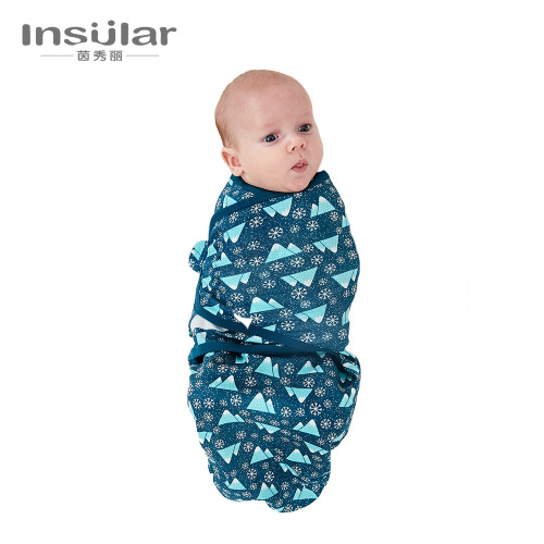 Yinxiuli 2-pack cocoon-style anti-jump baby cotton quilt swaddling towel newborn swaddling sleeping bag