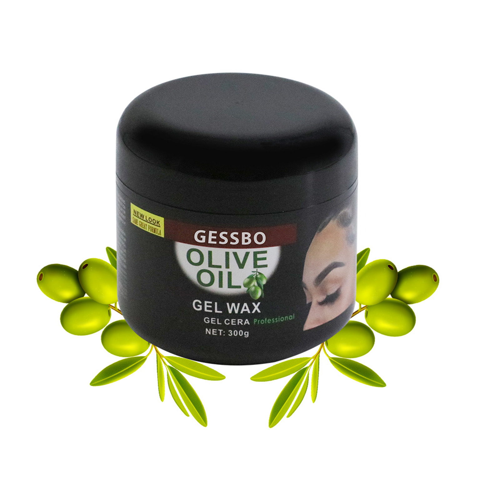Exportación de comercio exterior Olive OIL Olive cera sólida para el cabello modelado de larga duración modelado modelado cera para el cabello al por mayor