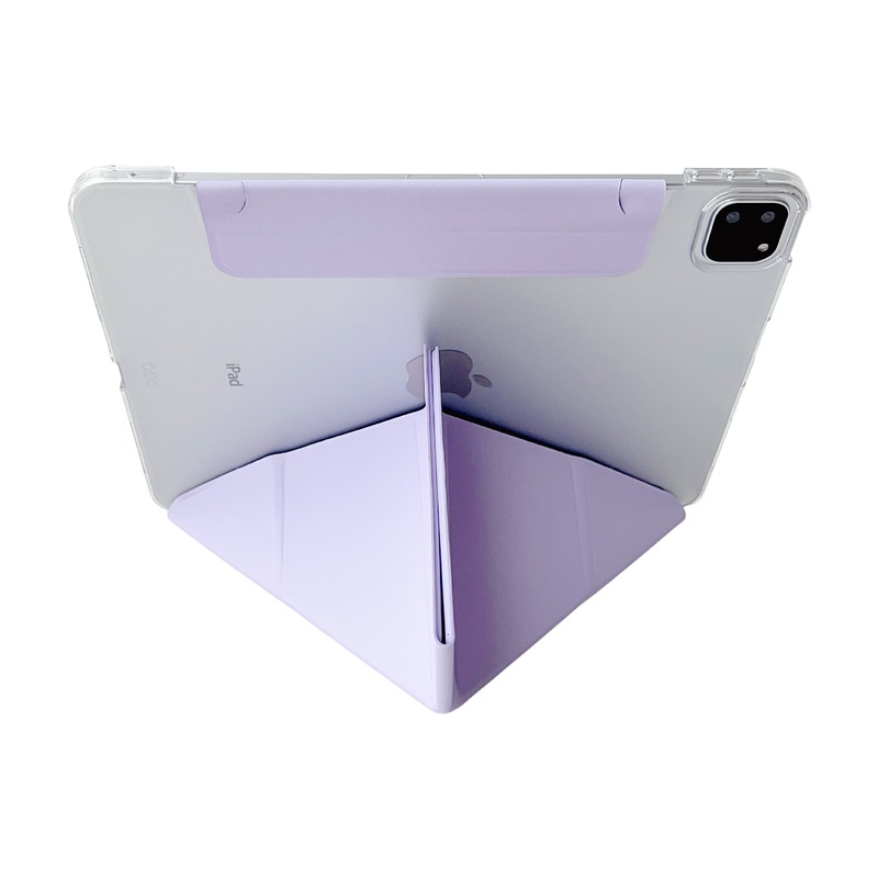 适用iPad 11保护套Y折搭扣pro11内置笔袋Air76磨砂亚克力mini7壳|undefined