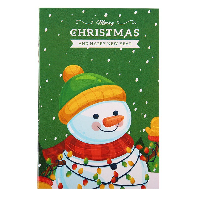Мультяшный Рождественский блокнот, портативный карманный блокнот, студенческие Детские праздничные подарки, рождественские подарки оптом