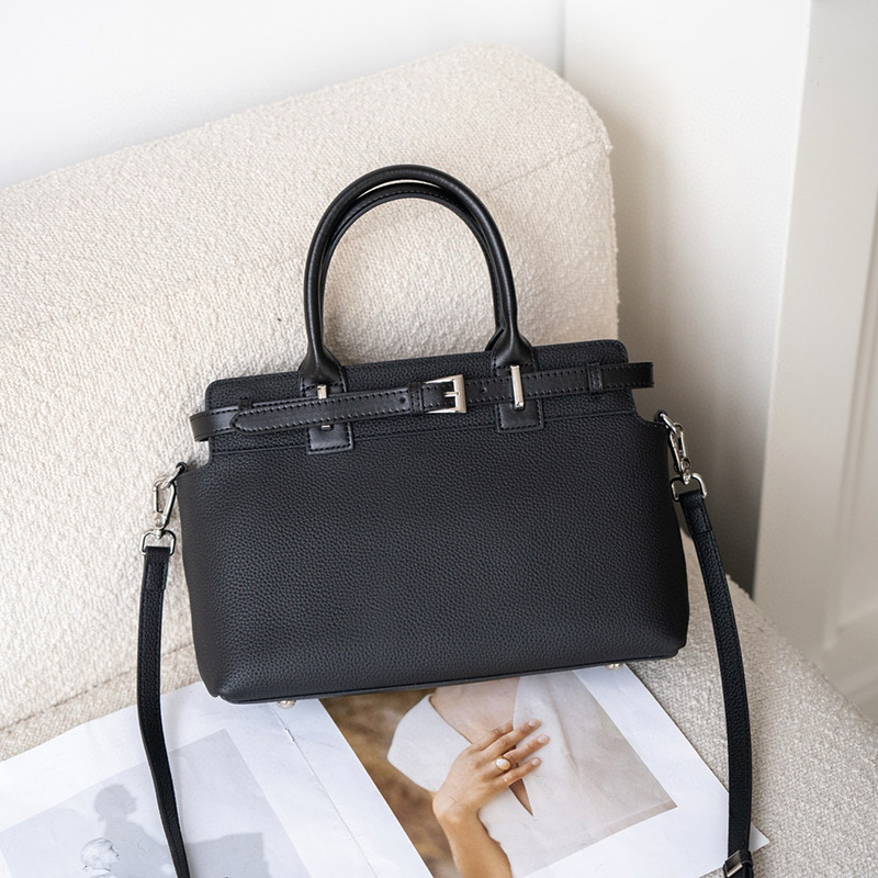2026 New Top Grain Cowhide Tote Bag For Women Luxury Shoulder Handbag Large Capacity Genuine Leather Commuter Bag - Thumbnail 7