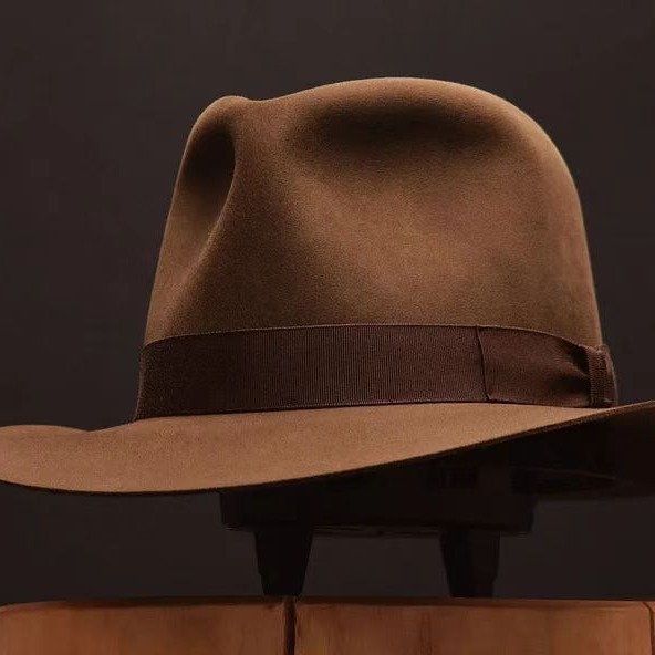 Cappello a cilindro in pura lana, alla moda, in feltro, con fiocco, in tinta unita, con decorazione a nastro, morbido_voghion.com