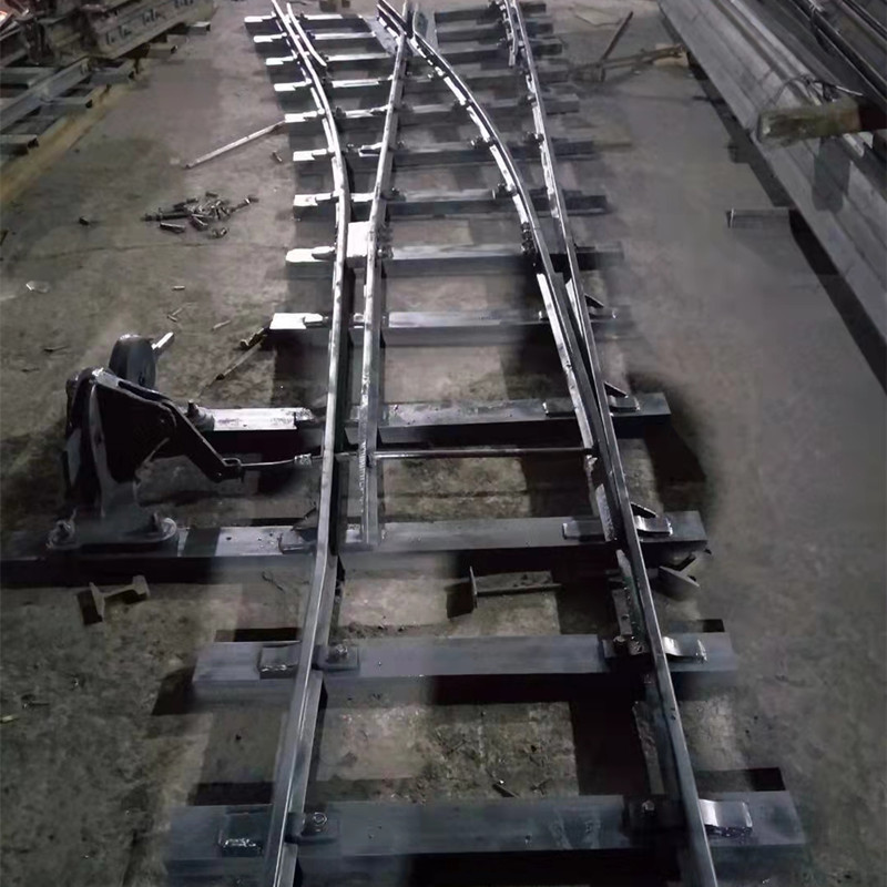 单开双开对称铁路钢轨道岔 地铁渡线道岔 铁路矿用轨道煤矿道岔
