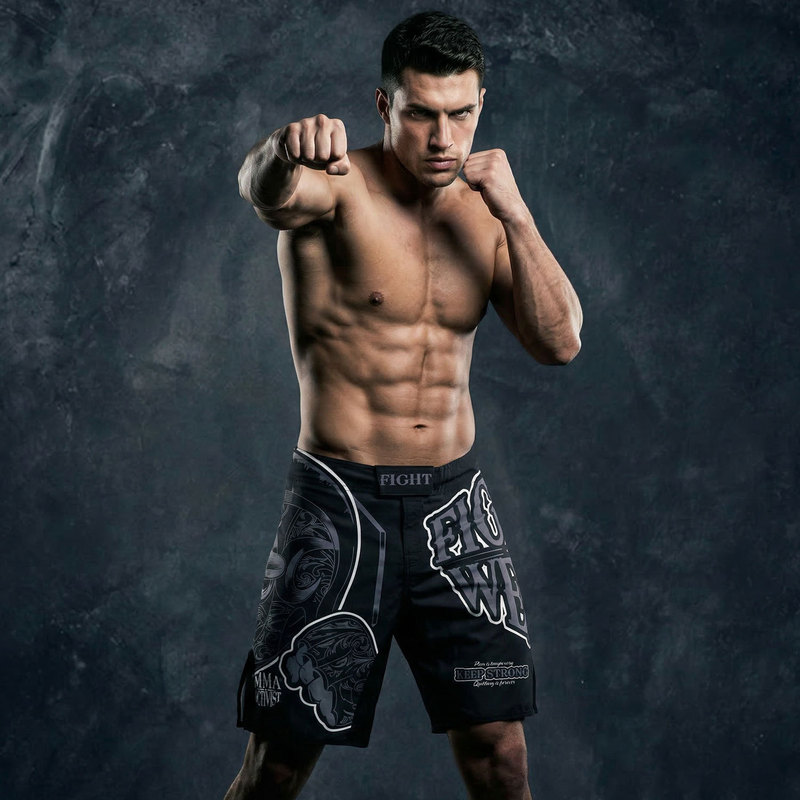 Rouhou MMA Fighting Training Professional Shorts, Durable, Quick-Dry, Men's UFC Fitness Elastic Competition Boxing Shorts Rouhou MMA Fighting Training Professional Shorts, Durable, Quick-Dry, Men's UFC Fitness Elastic Competition Boxing Shorts