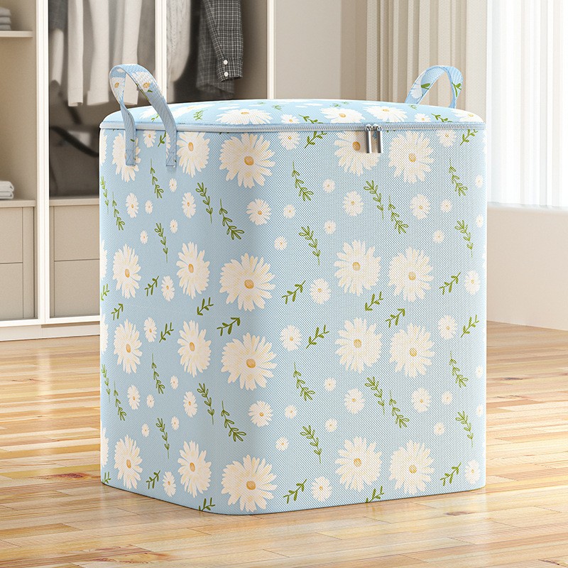 household large capacity cotton quilt buggy bag non-woven clothing sorting box for collection wardrobe portable moving moisture-proof waterproof