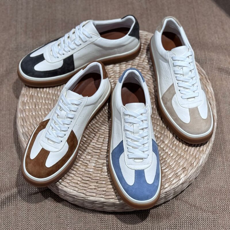 Retro Lightweight German Training Shoes for Men, Spring and Summer Casual Trendy Sneakers, Versatile Cowhide Flat-Soled Forrest Gump Shoes, Wholesale Customization Retro Lightweight German Training Shoes for Men, Spring and Summer Casual Trendy Sneakers, Versatile Cowhide Flat-Soled Forrest Gump Shoes, Wholesale Customization