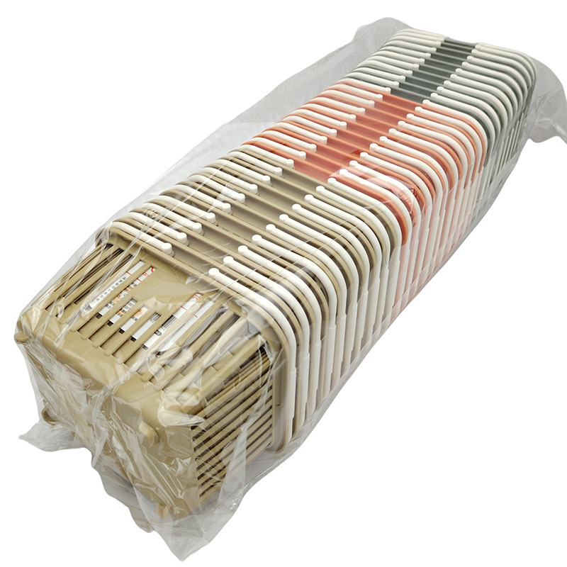 L6543 8355 cesto de almacenamiento portátil cesto de almacenamiento de plástico de escritorio bocadillos caja de almacenamiento de artículos diversos marco de almacenamiento