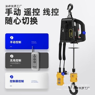 Miniature Electric Hoist 220V Portable Household Small Crane Small Elevator Remote Control Lifting Hoist Electric Direct Selling