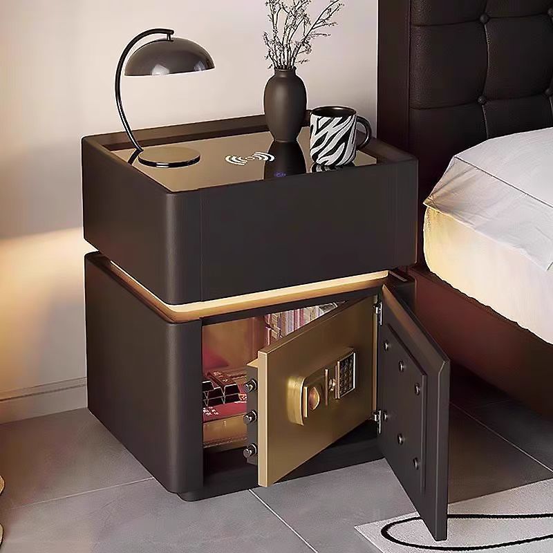 Smart Bedside Table Wireless Charging Modern Home All-In-One Storage Safe Multi-Functional Simple Bedroom Bedside Table