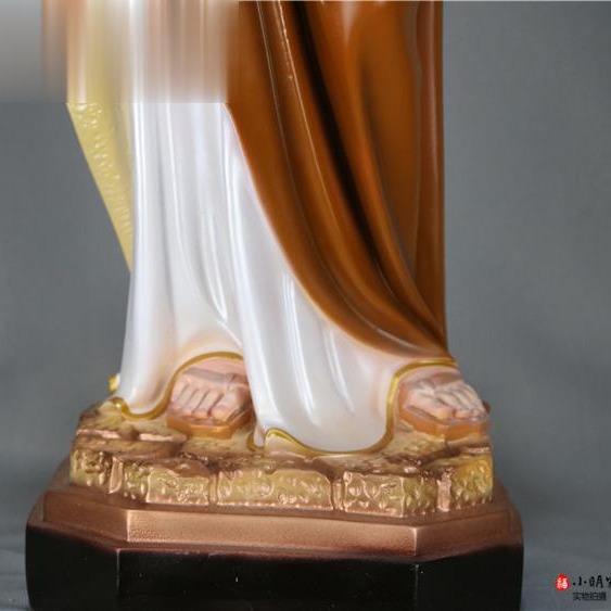 70cm San José Mirando la figura de la luz resina decoración de la iglesia de la casa