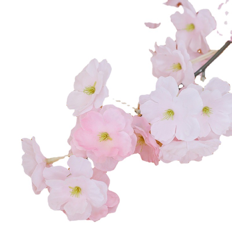 Artificial flor de cerezo de ratán bobinado aire acondicionado tubo Vid Árbol artificial de plástico falso Flor de ratán flor decorativa Vid