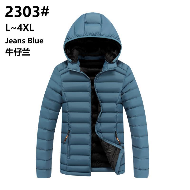 Abrigo de algodón acolchado de los hombres de otoño e invierno costilla abajo abrigo de algodón acolchado abrigo encapuchado invierno engrosado moda casual suelta algodón acolchado chaqueta al por mayor