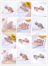 新款大号水钻发夹后脑勺发饰顶夹弹簧夹成人发卡头饰夹子盘发