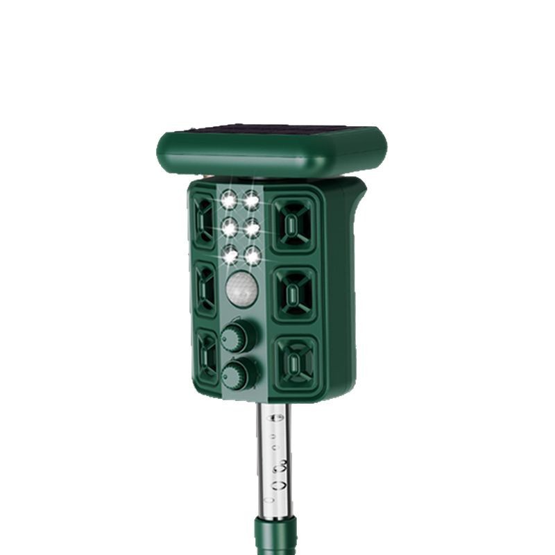 2025 Amazonas transfronterizas al aire libre ultrasonido repelente de aves solar repelente de ratones conductor jardín luz nocturna