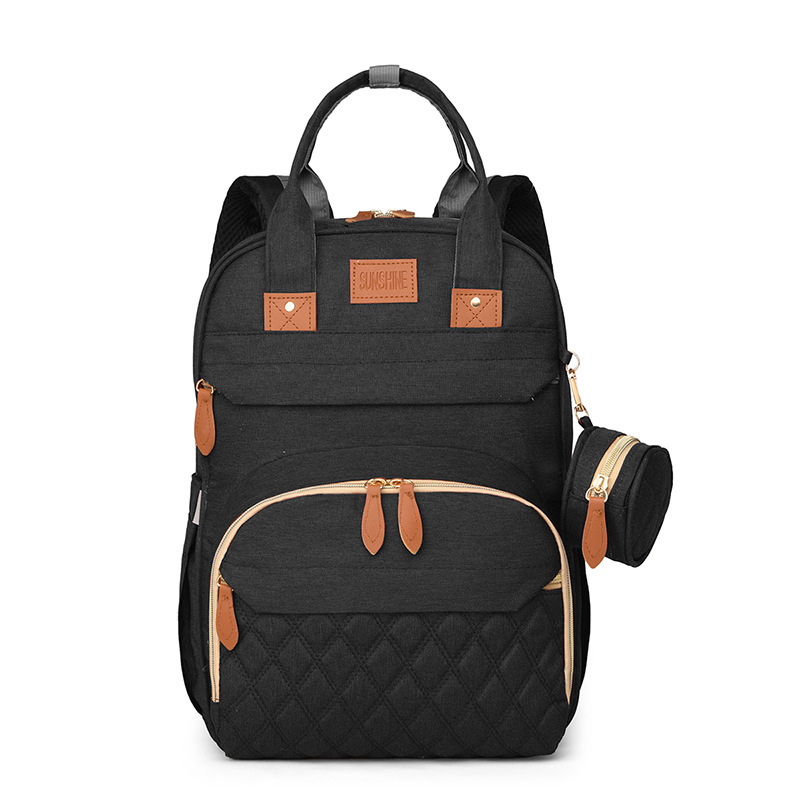 Bolso de mamá de gran capacidad personalizado transfronterizo bolso multifuncional para madre e bebé almacén de biberones de aislamiento bolso de hombro al aire libre de ocio