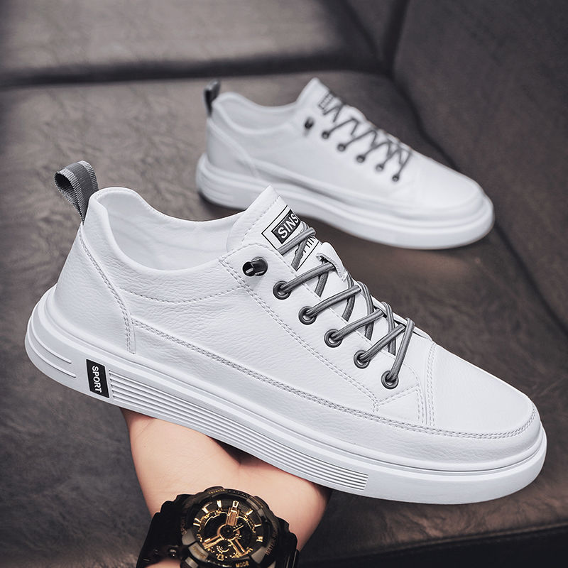 Breathable Summer Slip-on Sneakers For Men Versatile White Shoes_voghion.com