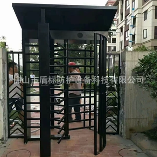 闸机厂家供应定做烤漆全高闸单双通道旋转门半高封闭可双向进出栅