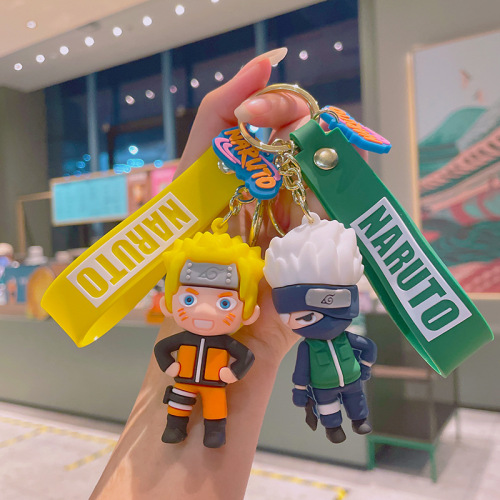 Naruto Cartoon Doll Keychain Wholesale Naruto Kakashi Key Pendant Gaara Car Keychain