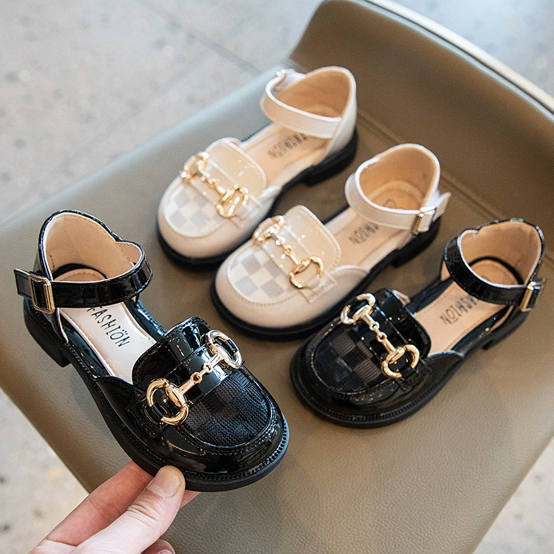 Сандалии для девочек 2023 весна-лето, новая детская повседневная обувь принцессы в Корейском стиле, Детская мода, детская обувь Zhongda, трансграничная оптовая продажа