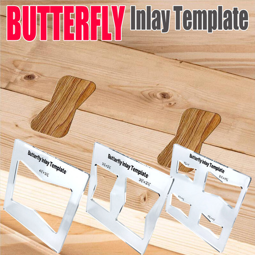 Butterfly Inlay Template | Routers and Decorative Templates for Woodworking Butterfly Inlay Template