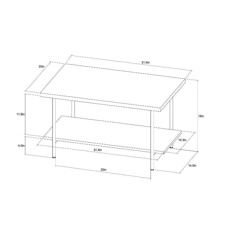 Mesa de té de lujo ligero de doble capa, mesa de sofá de sala de estar, mesa de café rectangular de madera maciza, mesa de café