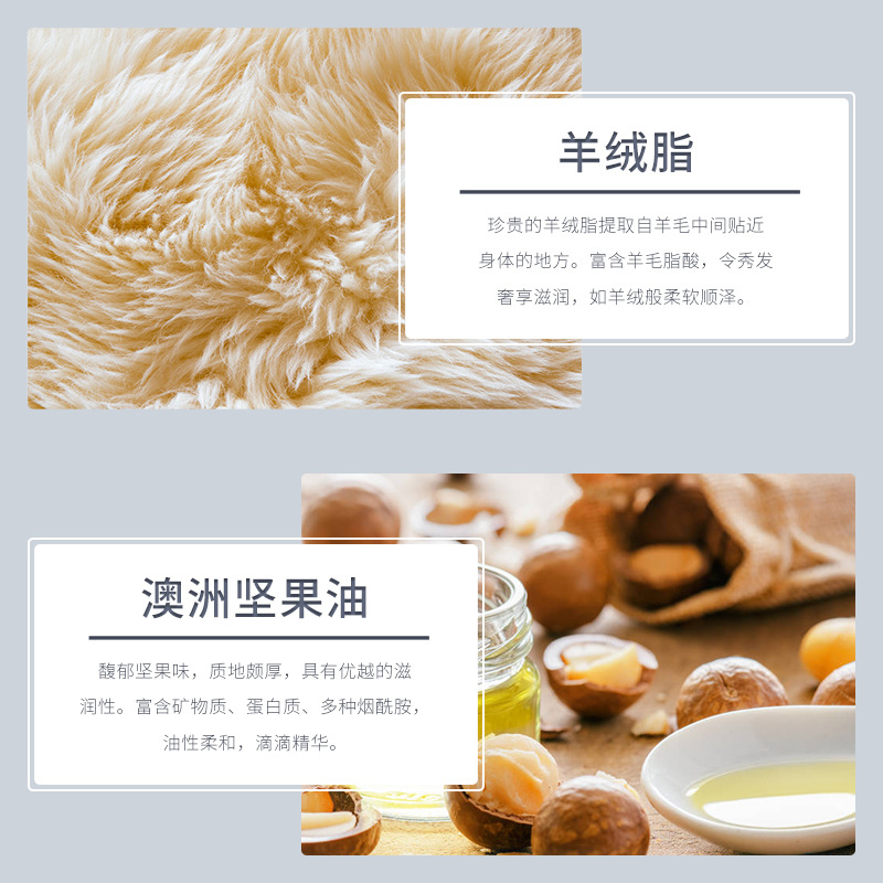 Champú Suave con Aceite Esencial de Cachemira Fanzhen, Champú Refrescante e Hidratante, Gel de Ducha