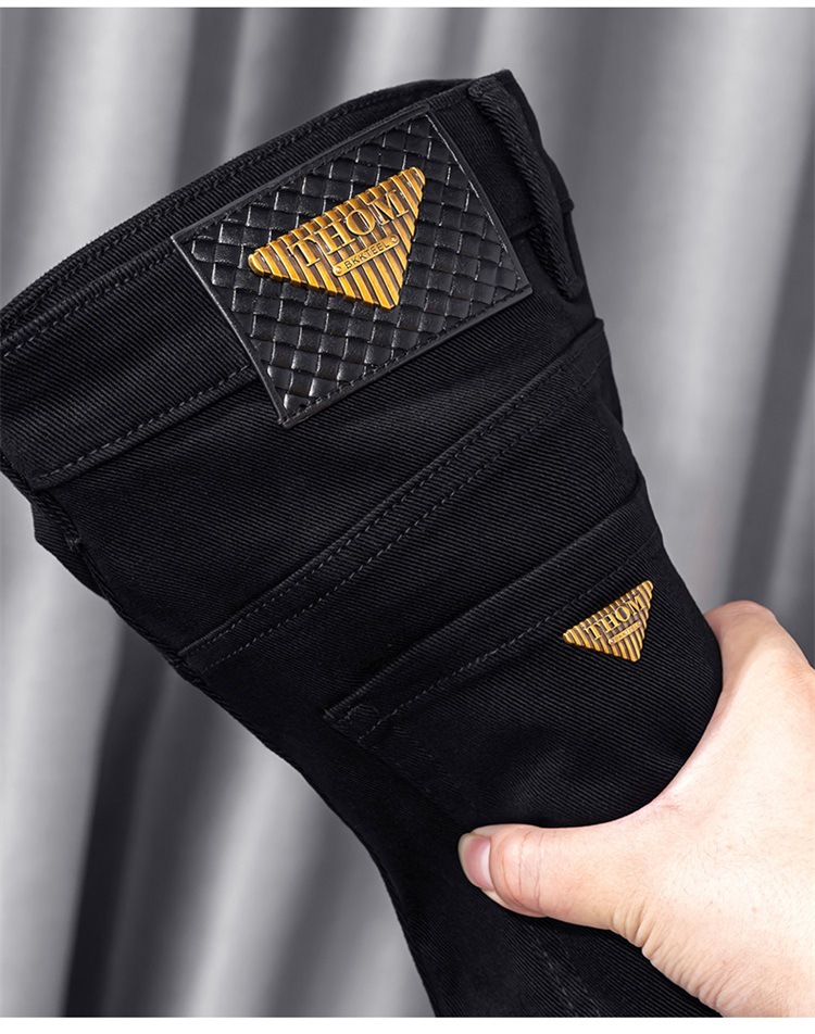 Herren Jeans Mit Stretch Gerade Passform Für Business Freizeit_voghion.com