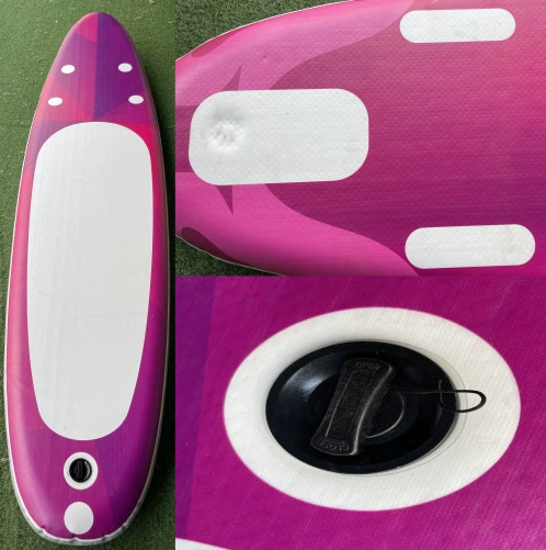 Inflatable SUP Paddle Board, 320×76×15 cm, Lightweight Foldable Stand-Up Board