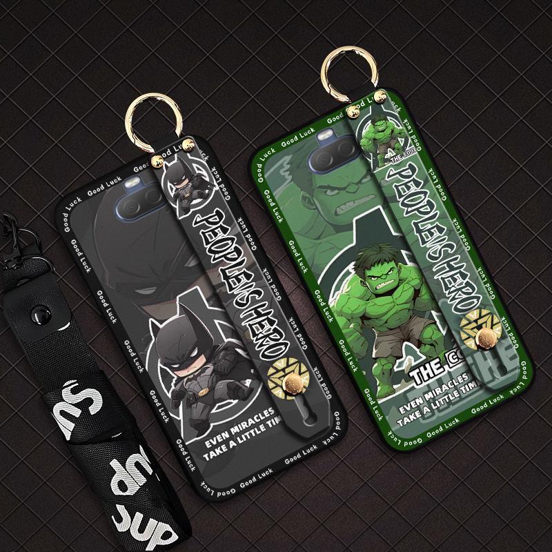 Suitable for Sony Mobile Phone Case Couple Luxury Silicone Personalized Handmade Soft Case All-inclusive Cute Anime Fun Ring