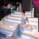 Star Evening Dress Female Host Chorus Performance Dress 2024 Summer New Adult Red Song Dance Group Performance Dress