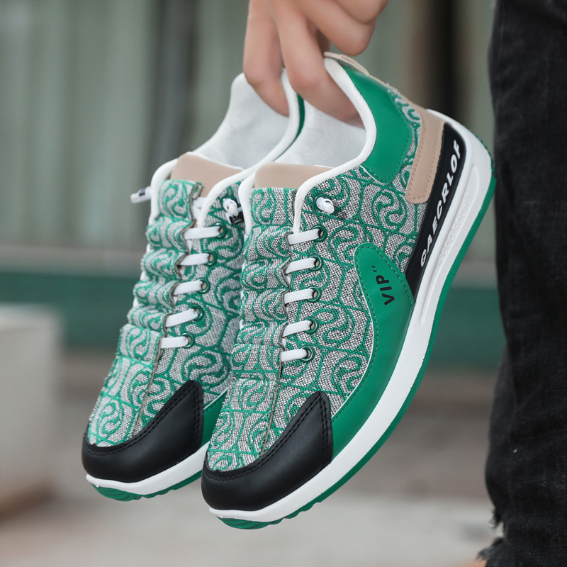 Men's Trendy Sneakers New Fashion Youth Colorful Comfortable Casual Shoes Breathable Versatile Retro Style Men's Shoes