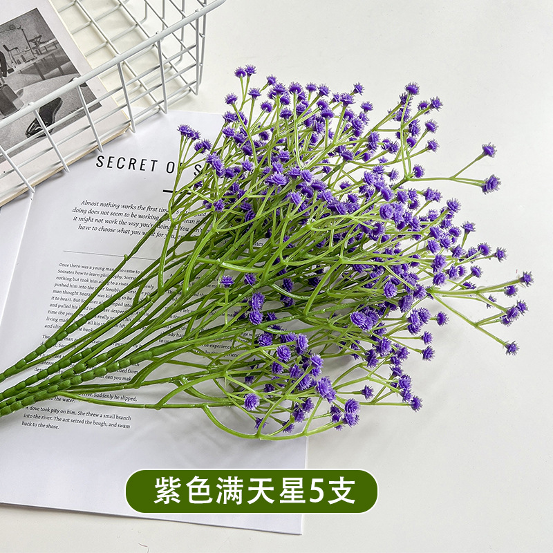Una sola flor de simulación de flores falsas de decoración de boda mano ramo de flores hechas a mano con sensación de goma suave flores de plástico al por mayor
