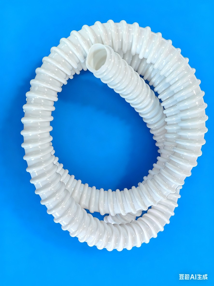 加工PVC缠绕管20m工业机械设备单壁波纹管PVC缠绕塑料软管