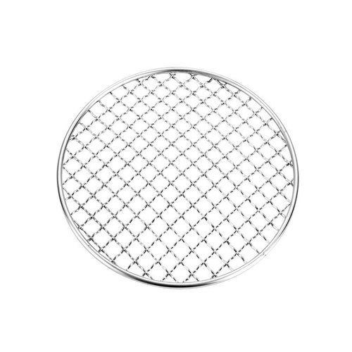 Manufacturer of 201 stainless steel barbecue mesh for hot pot and grilling, wholesale, household high-temperature resistant round barbecue mesh