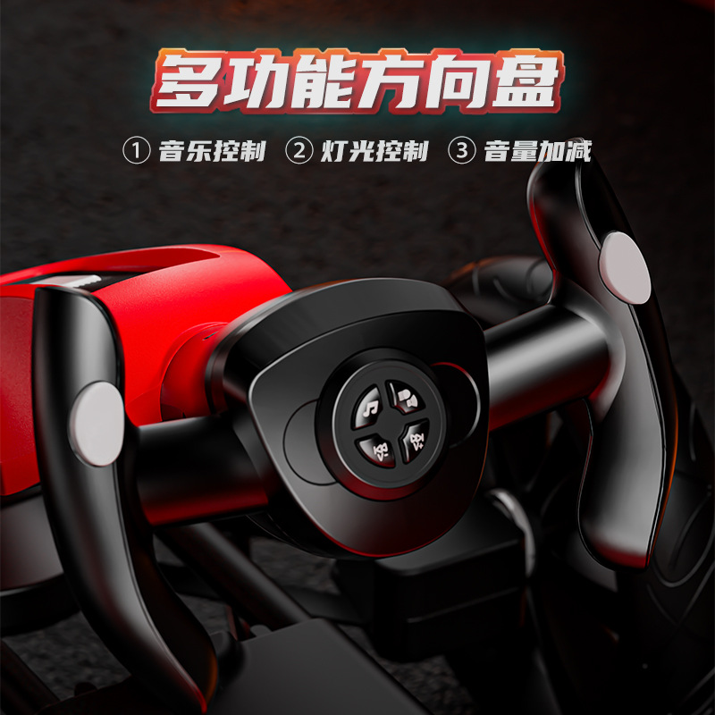 Kart eléctrico infantil para niños de 2 a 6 años con control remoto, plegable, ligero y sin instalación