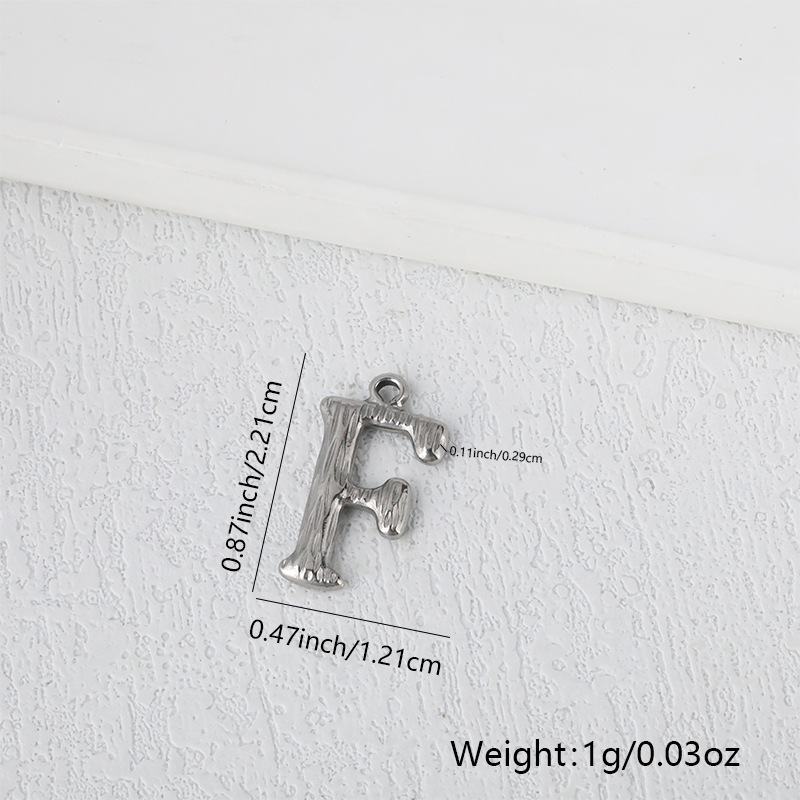 Cricai クロスボーダーホット販売ヨーロッパとアメリカのトレンディなステンレス鋼 26 文字ジュエリーペンダント diy ネックレスブレスレットアクセサリー|undefined