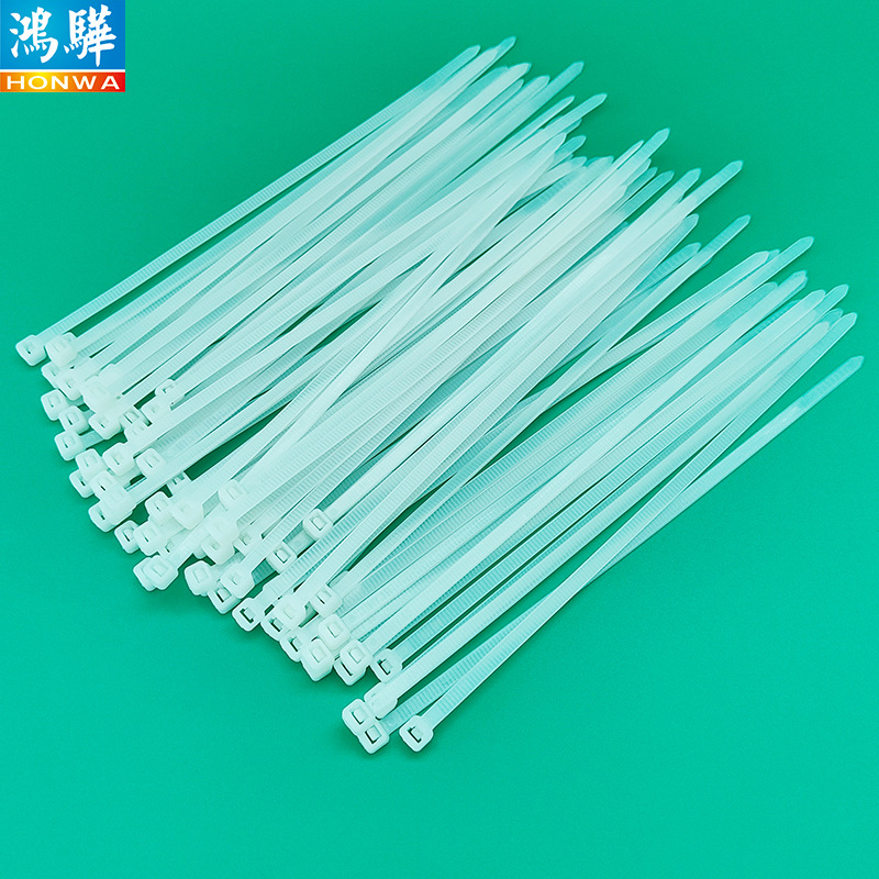 环保透明自锁扎带4*250mm 理线白色自锁式尼龙绑扎带3.6*250mm