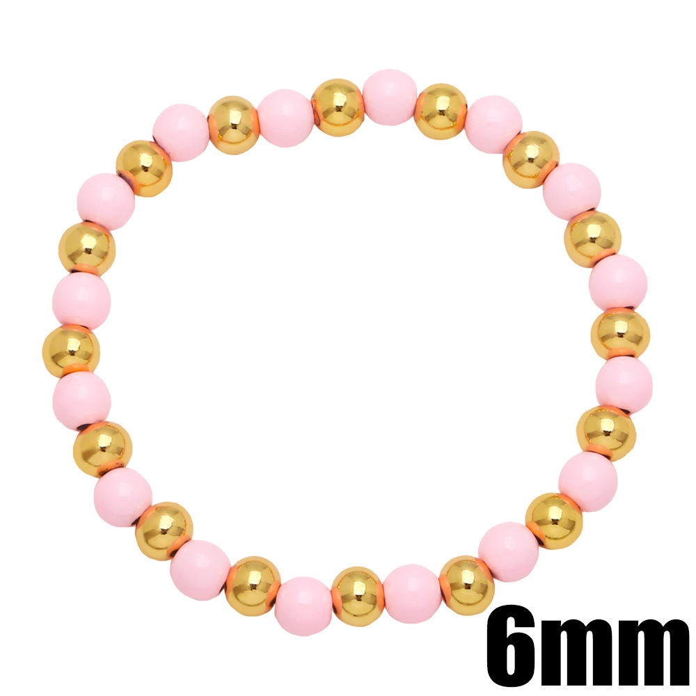 Fashion Copper Geometric Pattern Bracelet Daily Beads Copper Bracelets display picture 12