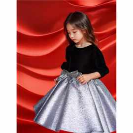 模特小女孩演出服晚礼服裙子钢琴公主主持人女童纱小儿童走秀蓬蓬