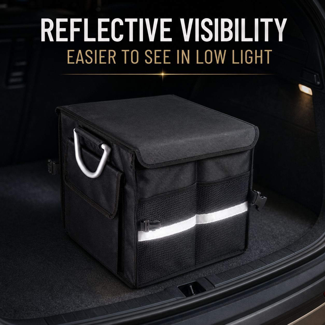 Car trunk storage box Large Capacity car folding storage box Oxford fabric car rear storage box