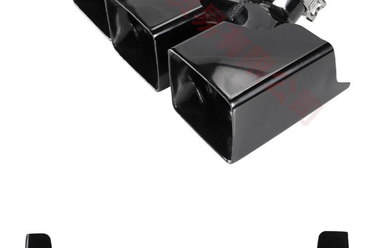 Suitable for Land Rover New Defender Tail Throat 110/90 modified khan four-out square stainless steel decorative cover exhaust pipe