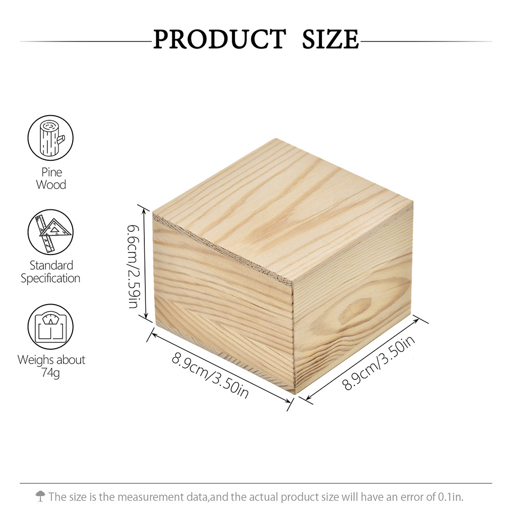 4호 단일 칸막이 나무 상자