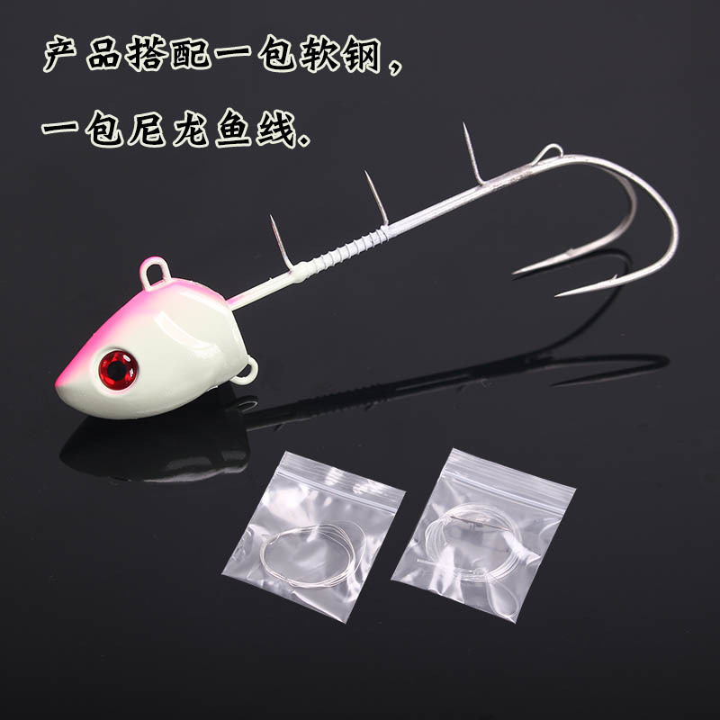 新海釣り夜光天亜蛍光双フック釣り30g 250gフック付き魚深海鉛魚鉄板クロスボーダー|undefined